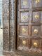 L77 Indian Antique Door With Brass