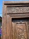 2XL28 Antique Colonial Door with Carving