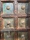 2XL60 Rare Large Solid Door with Brass Sheets Decor