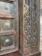 2XL60 Rare Large Solid Door with Brass Sheets Decor