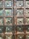 2XL60 Rare Large Solid Door with Brass Sheets Decor
