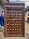 L44 Antique Door with Brass and Carving