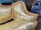 CS19 Luxury Single Golden Sofa with Carving