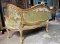 CS19 Luxury Single Golden Sofa with Carving