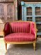 CS24 French Style Luxury Sofa with Red Fabric