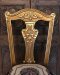 CS32 French Chairs Golden & Blue Set of 6