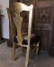 CS32 French Chairs Golden & Blue Set of 6