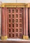 M39 Colorful British Colonial Door with Rare Brass