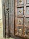 XL81 Exotic Tribal Carved Door with Rare Brass Decor