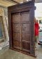 XL47 Sold Wood Door with Flower Nails Decor