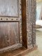 XL47 Sold Wood Door with Flower Nails Decor