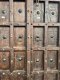 XL48 Exotic Tribal Carved Door with Rare Brass Decor
