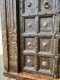 XL80 Antique Door Dark Wood Color with Brass Decor