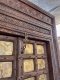 2XL56 Large Door with Shiny Brass Sheets Decor