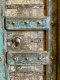 M68 Colonial Door in Distressed Yellow and Blue