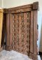 M22 Amazing Patina Colonial Door with Brass Flowers