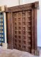 M81 Nice Patina Colonial Door with Brass Flowers