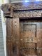 L7 Beautiful Carved Colonial Door with Brass Flowers