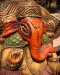 DCI81 Ganesh one wood carving and painted