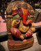 DCI81 Ganesh one wood carving and painted