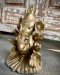 BRI35 Ganesh with Lotus Brass Statue
