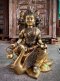 BRI41 พระแม่สุรัสวดีทรงหงษ์งานทองเหลืองน้ำหนักมาก