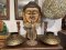 DCI116 Indian One Wood Carved Buddha Face