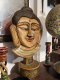 DCI116 Indian One Wood Carved Buddha Face