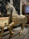 BRI42 Elegant Pair of Horses Full Embossed Brass