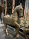 BRI42 Elegant Pair of Horses Full Embossed Brass