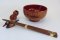 Lacquer wooden Bowls ,Chopsticks ,Chopsticks rest set 5 with Toothpick holder