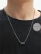 Short Rectangle Stainless Necklace จี้พร้อมสร้อย