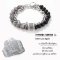 Silver Lace Agate Onyx ep.01 Bracelet