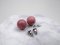 Pink Rhodonite 10mm Earrings