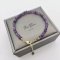 Amethyst 3mm 14K Gold Bracelet