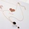 18K Rose Gold Black Hole Necklace