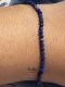 Lapis Lazuli 3mm 14K Gold Bracelet