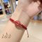 Strawberry Quartz 古钱 กู่เฉียน Red String Bracelet