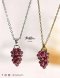 Garnet Grape Shape Necklace สร้อยคอพร้อมจี้ รุ่น N04-1