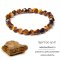 Tiger's eye Hexagonal Ep.41 Bracelet