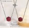 Garnet Raspberry Shape Necklace สร้อยคอพร้อมจี้ รุ่น N04-2