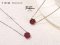 Garnet Raspberry Shape Necklace สร้อยคอพร้อมจี้ รุ่น N04-2