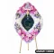 พวงหรีดกระดานดอกไม้สด พชรมาลา โทนสีขาว-ชมพู-ม่วง (LWD03)