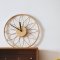 นาฬิกาแขวนติดผนังรูปดอกไม้ FLOWER TIME MINIMAL CLOCK (JAPAN) OAK