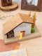 ของตกแต่งบ้านรูปกระท่อมไม้ในป่าพร้อมไฟ LED ส่องสว่าง รุ่น WARM LOG HOUSE