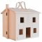 ที่เก็บของรูปบ้านไม้สนทรงยุโรป Doll House Box Storage