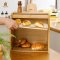 ตู้เก็บขนมปัง,เบเกอร์รี่ Bakery Bamboo Box วัสดุไม้ไผ่ญี่ปุ่น แบบ 2 ชั้นบานสไลด์ รุ่น MINAo