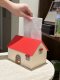 กล่องใส่ทิชชู่แบบวางตั้งโต๊ะแต่งบ้านสไตลล์ Nordic รุ่น CUTE RED LITTLE HOUSE ทิชชู่แบบแผ่น