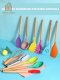 เซ็ตอุปกรณ์ทำครัว 11 ชิ้นพร้อมที่เก็บ สีสายรุ้ง เรนโบว์ Rainbow Kitchenware Utensils