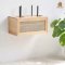 กล่องเก็บ Router Wifi วัสดุไม้สนจัดให้เป็นระเบียบสไตลล์มินิมอลแบบฝาปิด รุ่น ASATO